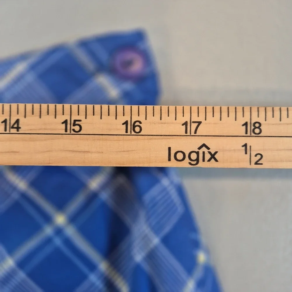 EP‎ Pro Golf Skort Womens 10 Blue Plaid Athletic Tennis Skirt Pockets Activewear